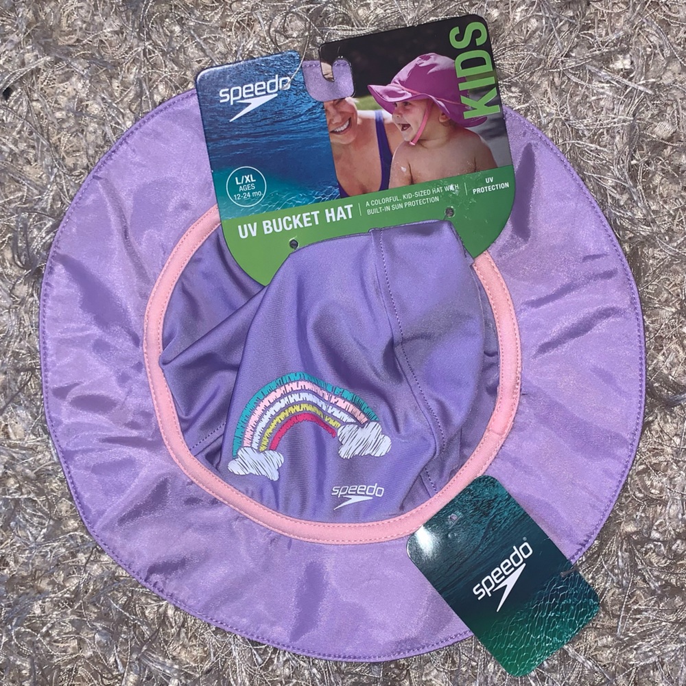Speedo Kids Lavender and Pink Sun UV Bucket Hat size L/XL 12-24m
